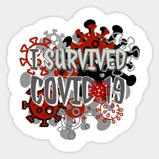 I Survived COVID-19! Sticker